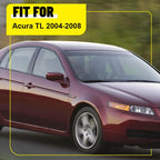 Set of 6 Black Pillar Posts for Acura TL (2004–2008)