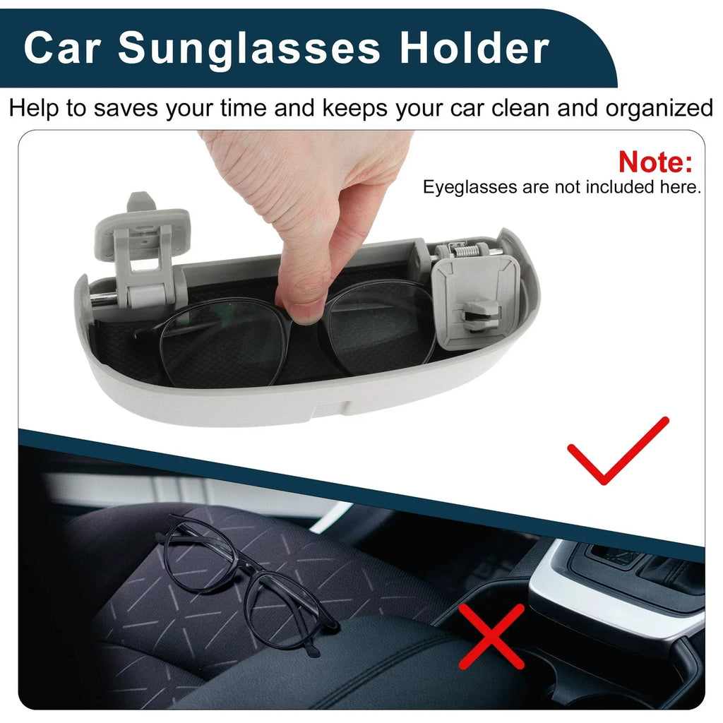 Sunglasses Case for BMW X1 Holder Storage Box Grey (2016 - 2024)