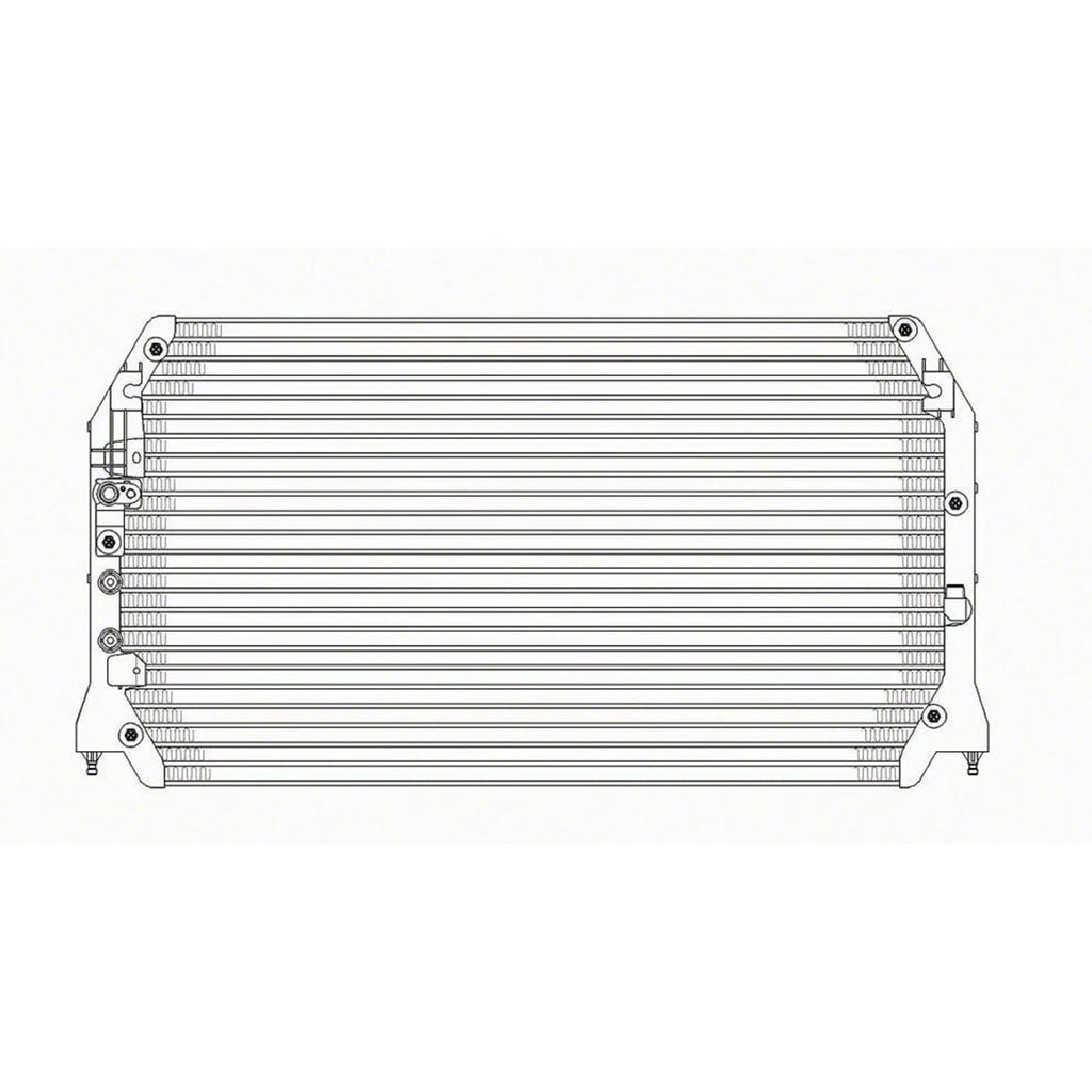Replacement A/C Condenser w/Block Fittings (See compatibility Chart)