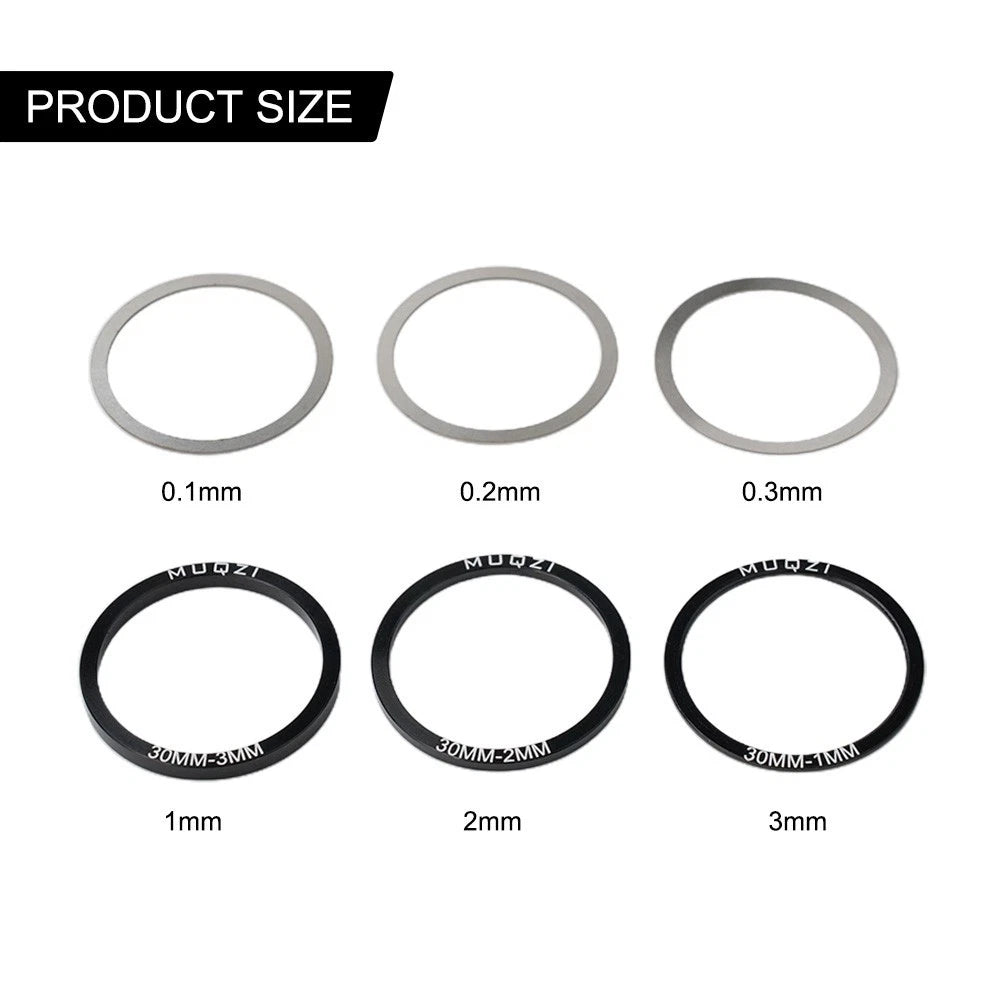6X Bottom Bracket Washer for Bike Crankset (Stainless Steel)