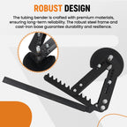Manual Pipe and Tube Bender Kit for Steel Black Oxide Coating