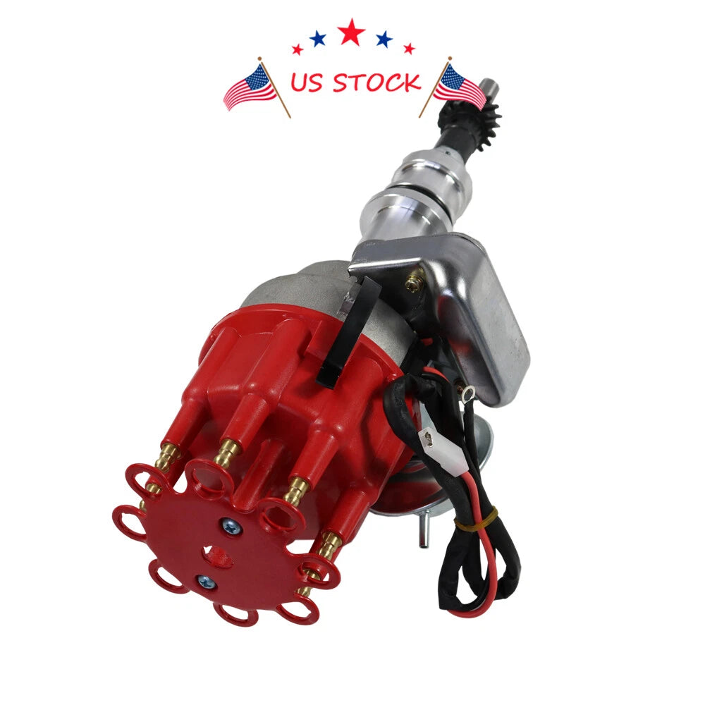 HEI Distributor & Plug Wires Set for Ford Mercury Small Block (289-302)