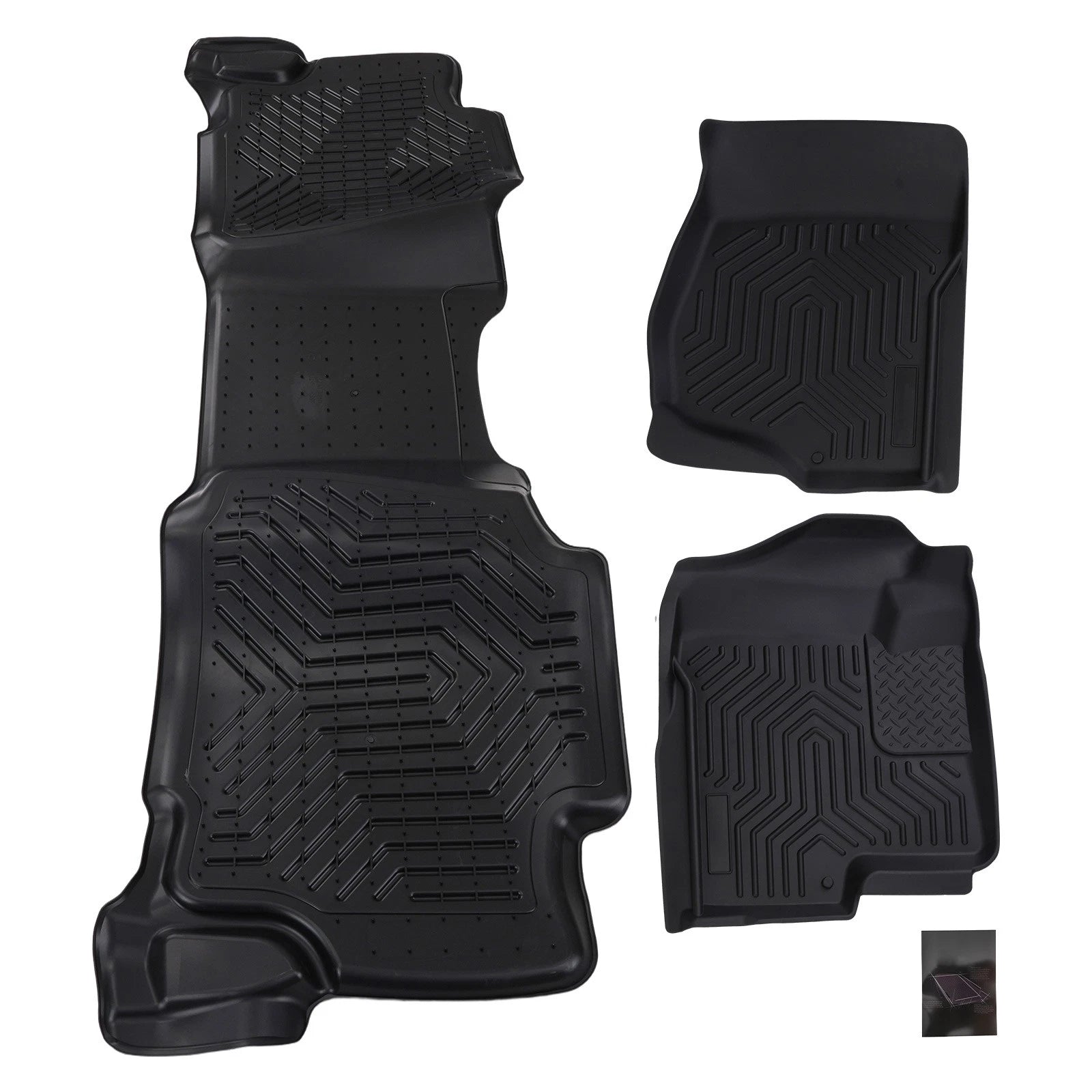 TPE Floor Mat for GMC Sierra 1500/3500 HD Crew Cab (2007–2014)
