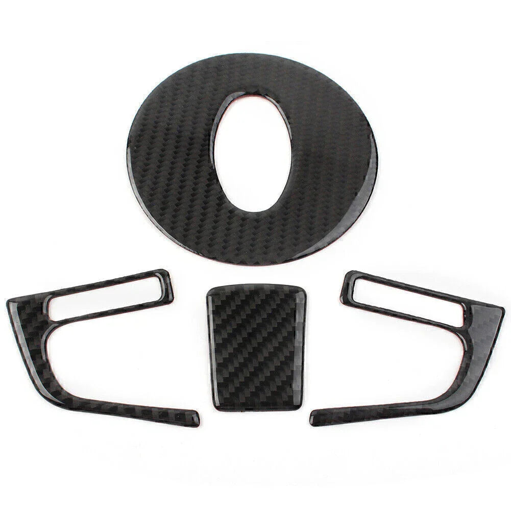 4 Pcs Carbon Fiber Steering Wheel Covers for Subaru Forester (2013-2018)