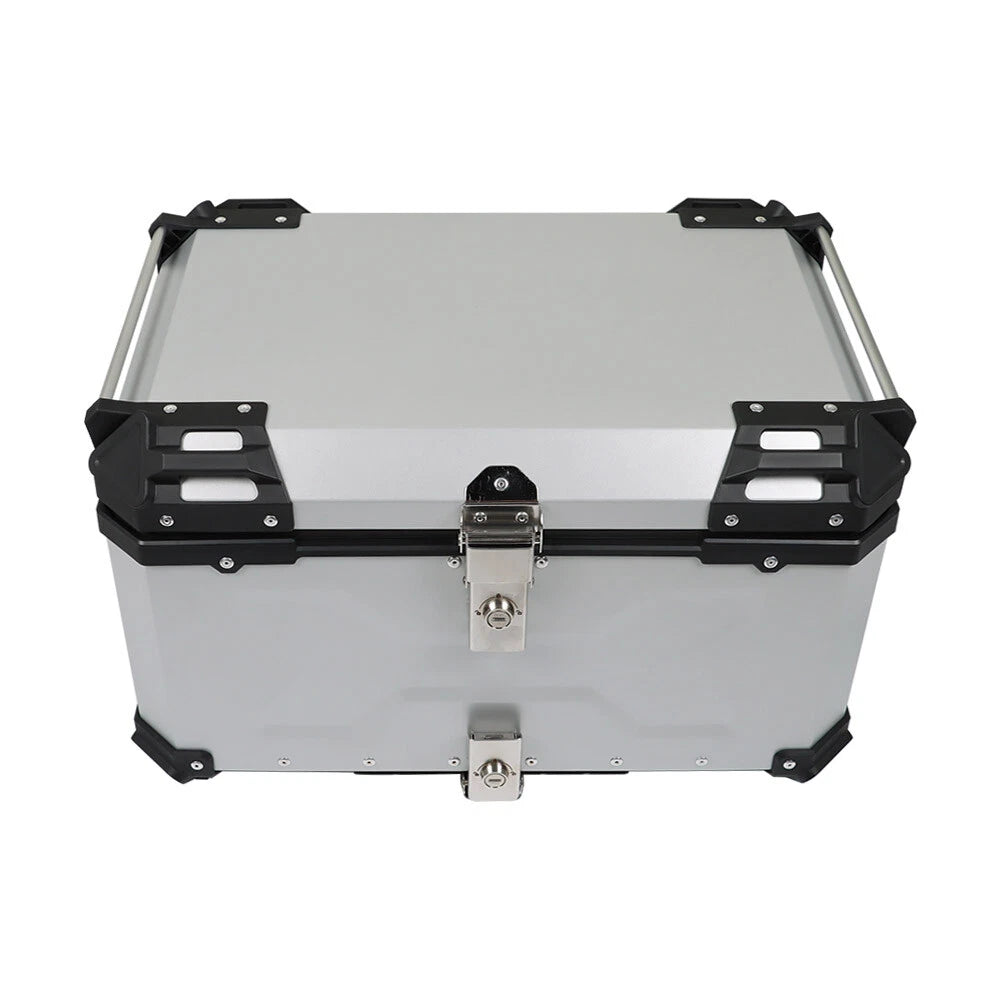 65L Waterproof Aluminum Motorcycle Trunk for Touring Bikes