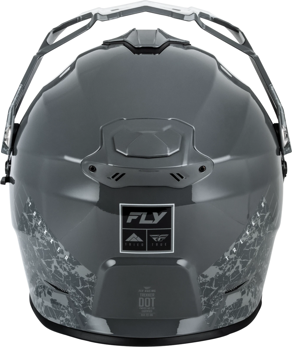Fly Racing Trekker Full-Face Helmet for Adults Small Grey (2022–2023)