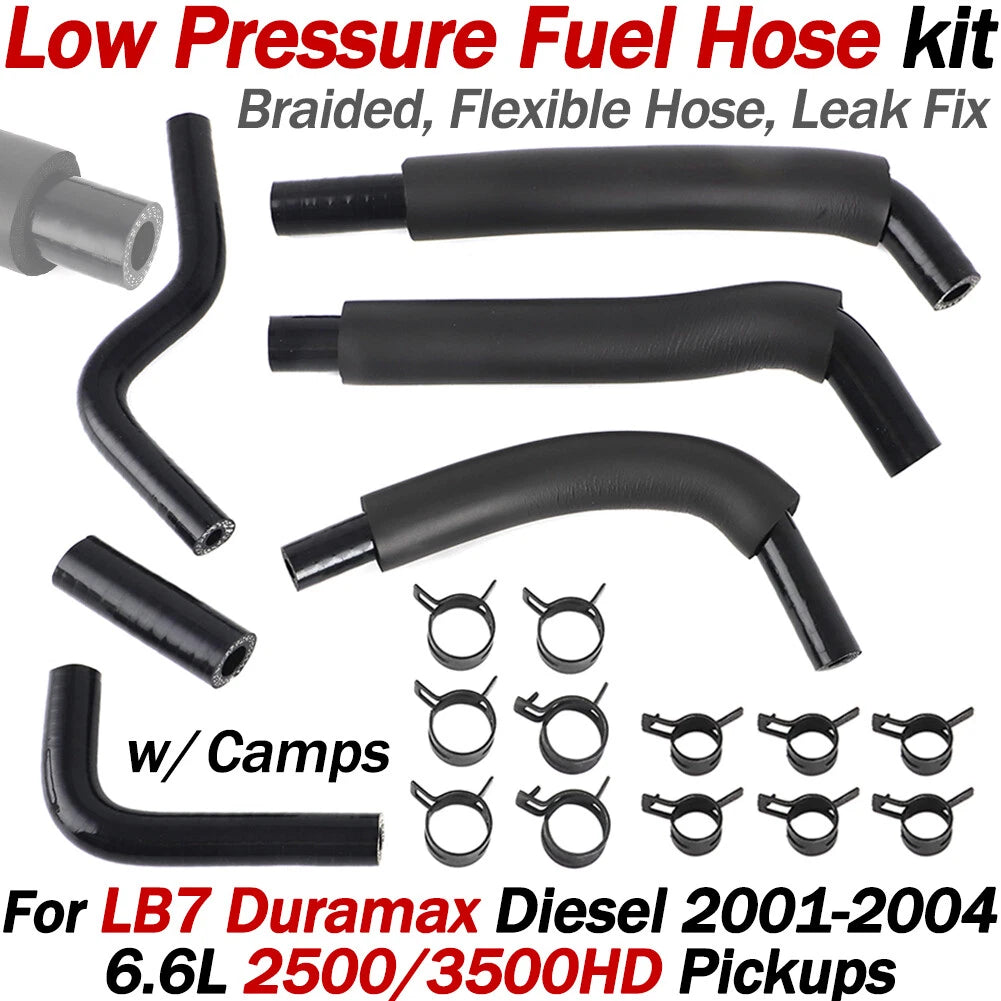 Low Pressure Fuel Line Kit for Chevy Silverado 2500/3500HD LB7 Duramax (2001–2004)