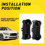 Pair Front Bumper Bracket Beam Mount Support LH & RH for Infiniti Q50 (2014–2021)