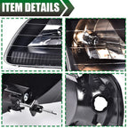 Amber Black Headlights & Corner Lights for Ford F150 Expedition (1997–2003)
