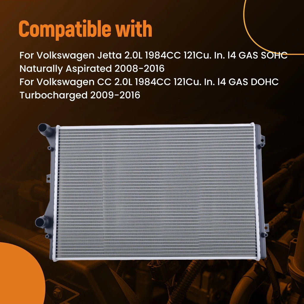 Aluminum Radiator for Volkswagen Jetta 2.0L (2008–2016)