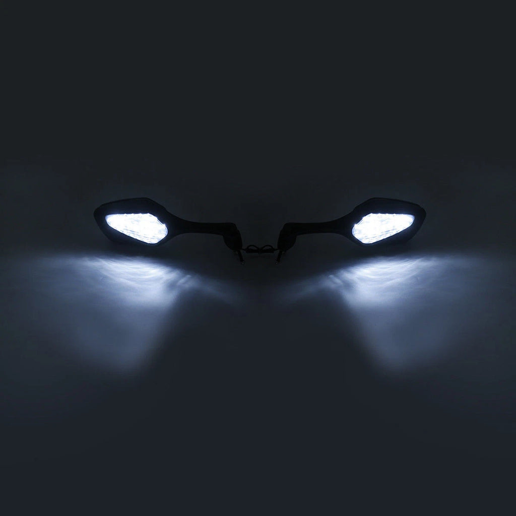 Rearview Mirrors w/ LED Turn Signals for Honda CBR1000RR (2008–2016)
