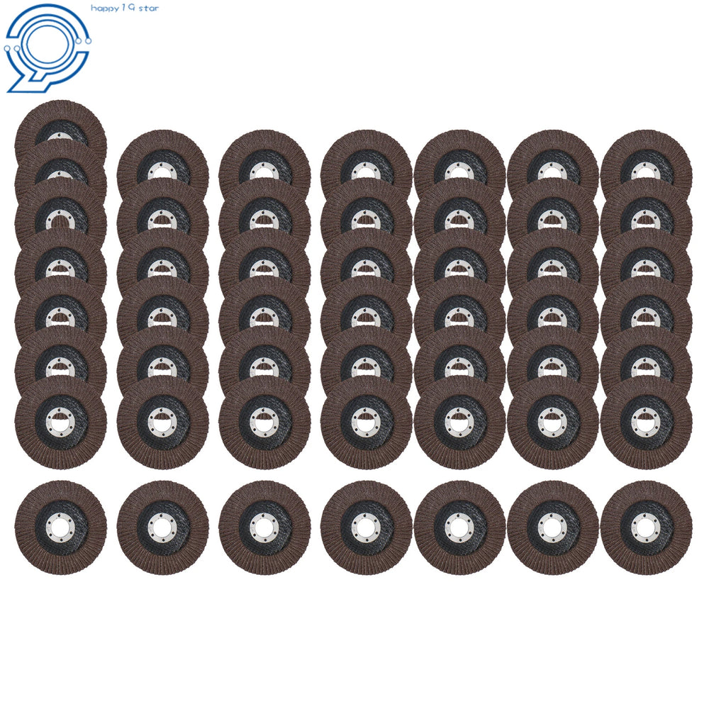 Set of 50 Zirconia Flap Discs 4-1/2" x 7/8" 40 Grit