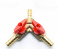 3 Way Shut Off Ball Valve Y Shaped Switch Tee Connector for OD8/10/12mm