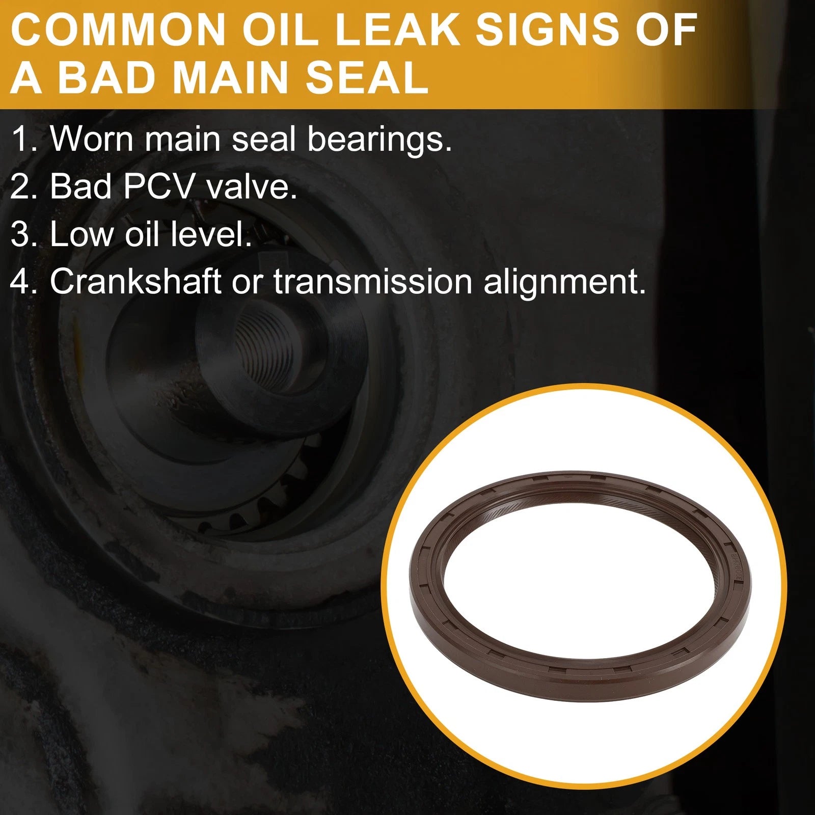 1 Pc Front Crankshaft Oil Seal No. 90311-90006 for Lexus GS430 (2001–2005)