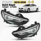 Halogen Headlight Set for Buick Regal (2018–2020) with Bulb Left+Right Pair