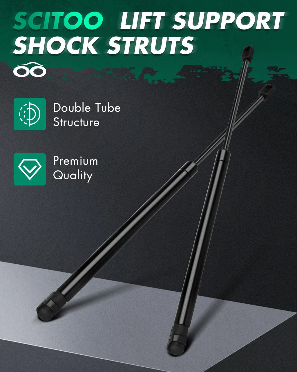 2X Rear Tailgate Hatch Lift Supports Struts for Toyota Matrix (2003–2008)