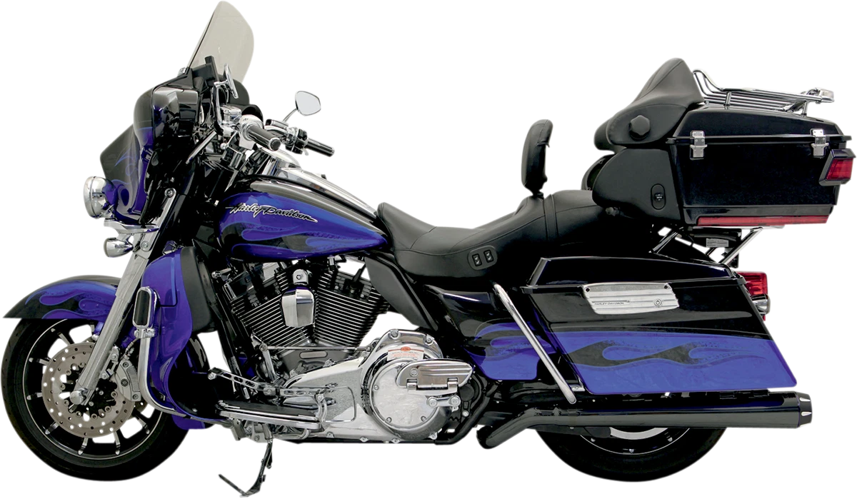 Bassani Exhaust Mega Power Pseudo Muffler - Black for FL ('09–'20) 1F49RB