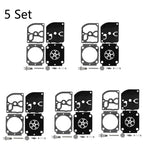 Set of 5 Carburetor Overhaul Repair Kits for ZAMA RB-155 RB-164 STIHL BG66 BG86