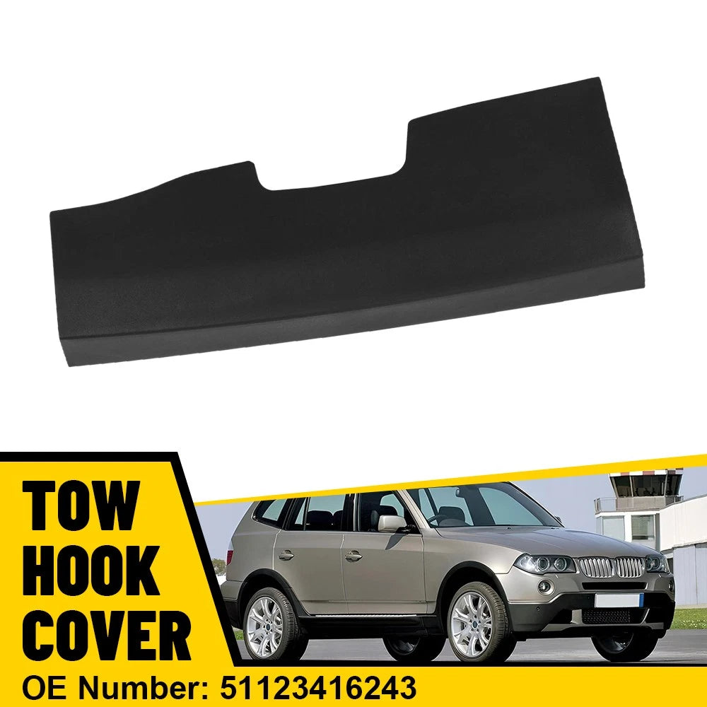 Tow Hook Cover Cap for BMW X3 E83 (2006–2010) Black