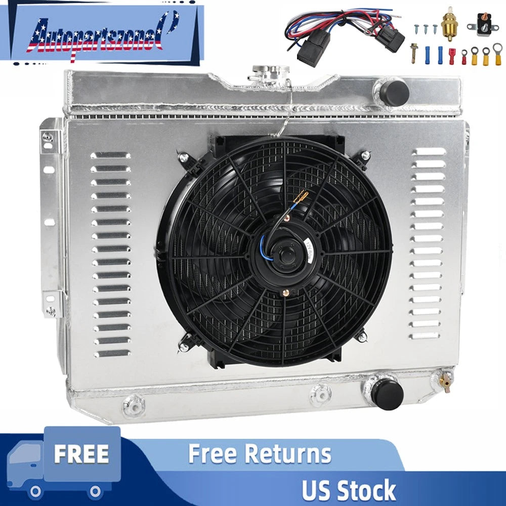 3Row Radiator Shroud Fan Relay for Chevy Impala Bel Air El Camino Chevelle (1959–1965)