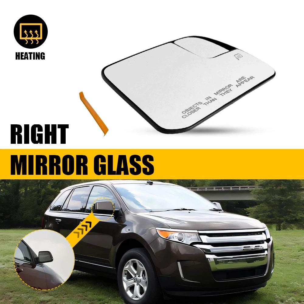 RH Heated Mirror Glass for Ford Edge Lincoln MKX (2011–2014)
