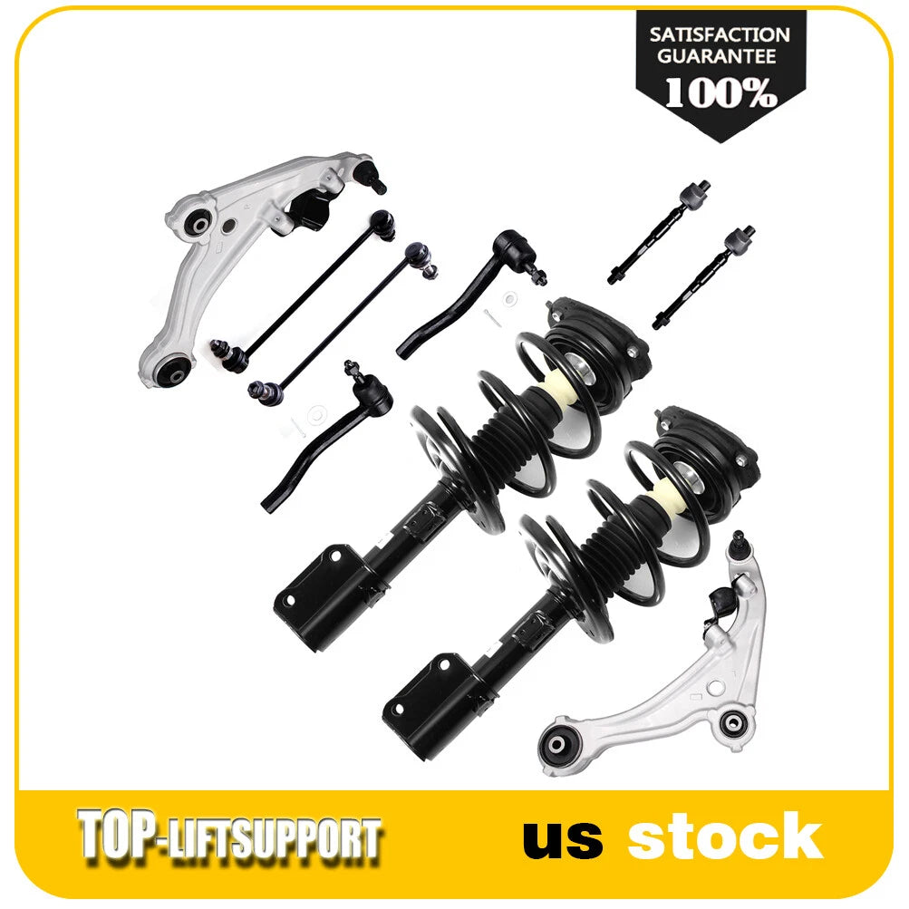 Front Struts with Spring and Lower Control Arms for Nissan Altima (2007–2013)