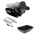 King Trunk Backrest Mount Rack for Harley Road Street Glide Touring (2014–2026)
