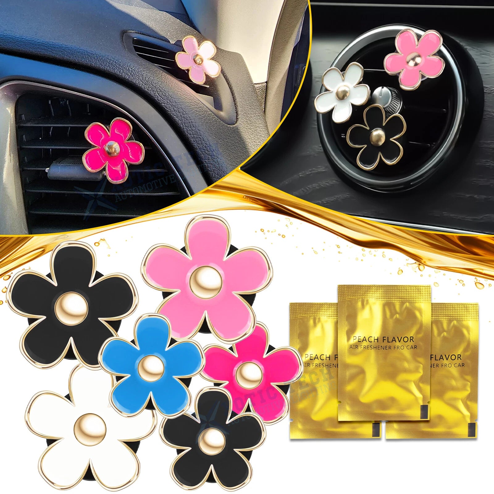 Daisy Flower Air Freshener for Car by Make Model (YYYY–YYYY)