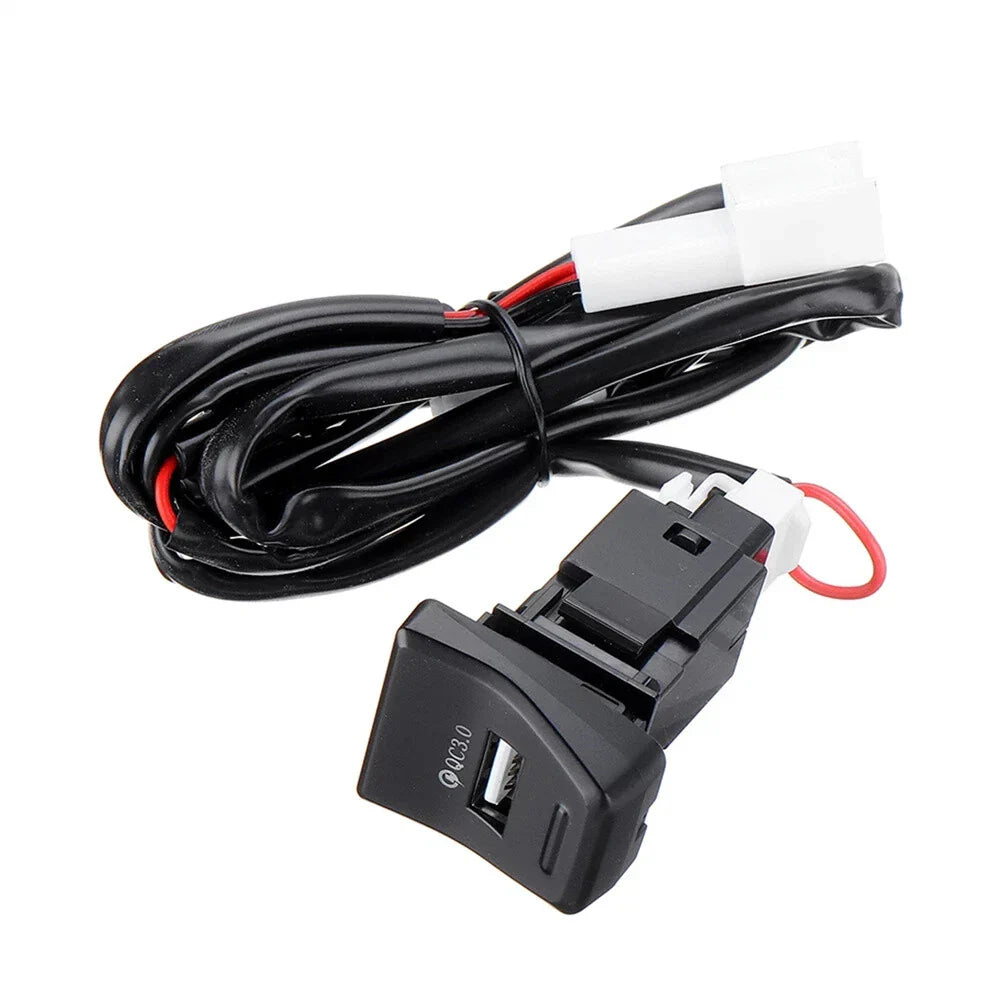 QC3.0 USB Charger Fast Charging Socket for Toyota RAV4 (2019-2023)