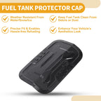 Fuel Tank Door Cap for Toyota Prado (2024–2025) Adhesive Carbon Fiber Black