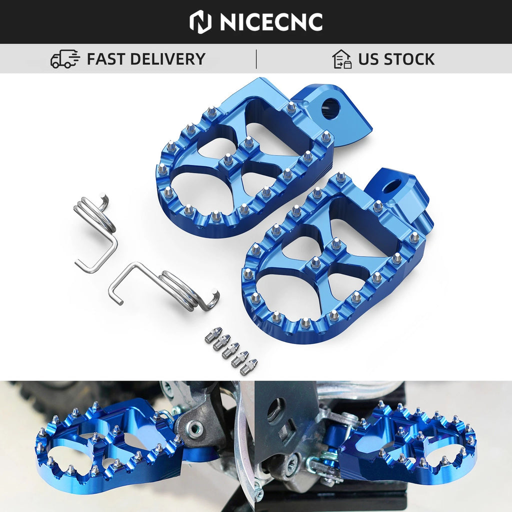 CNC Foot Pegs for Yamaha WR YZ YZF 125 250 450 F (2000–2023)