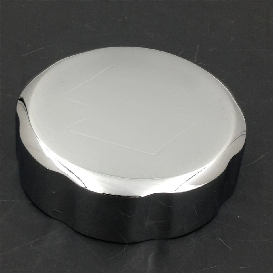 Chrome Brake Fluid Reservoir Cap Cover for GSXR600 GSXR750 GSXR1000 (2006–2023)