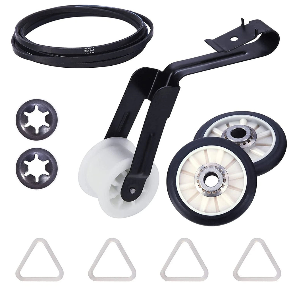 Dryer Belt Drum Pulley Kit for Whirlpool Kenmore (341241, 349241T, 691366)