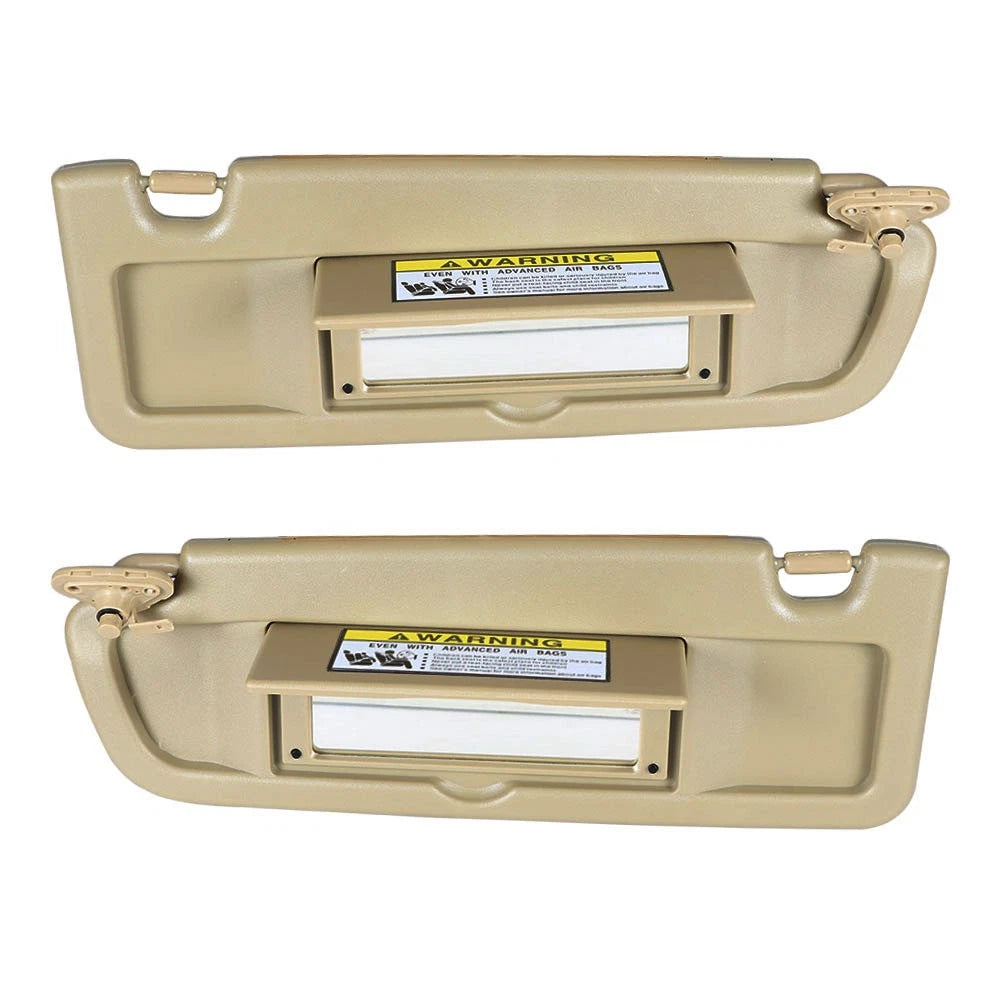Set of 2 Sun Visors for Honda Civic (2006-2011) Beige