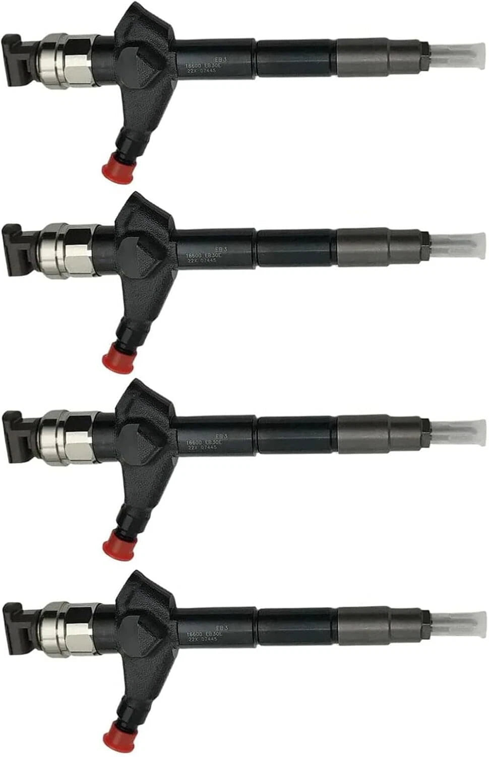 Set of 4 Fuel Injectors 16600-EB30E for Nissan Pathfinder YD25 (2005–2012)