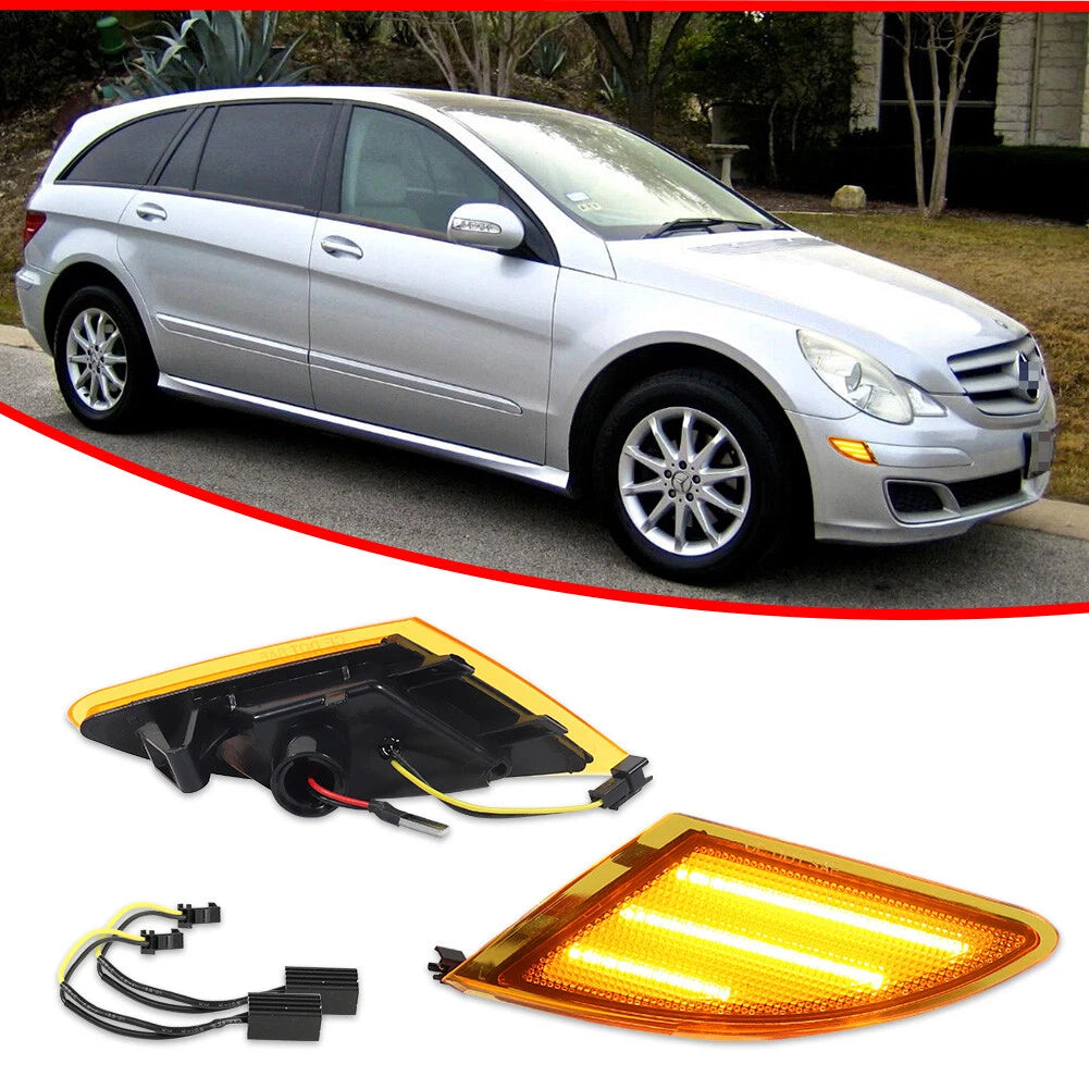 Full LED Front Side Marker Lights for Mercedes W251 R-Class (2006–2010)