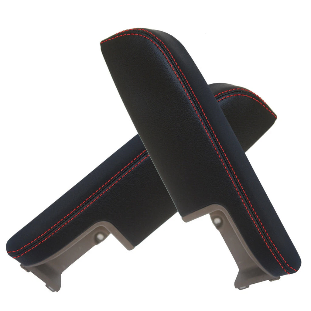 Door Panel Armrest for Honda Ridgeline (2006–2014) Red Stitch Leather Synthetic