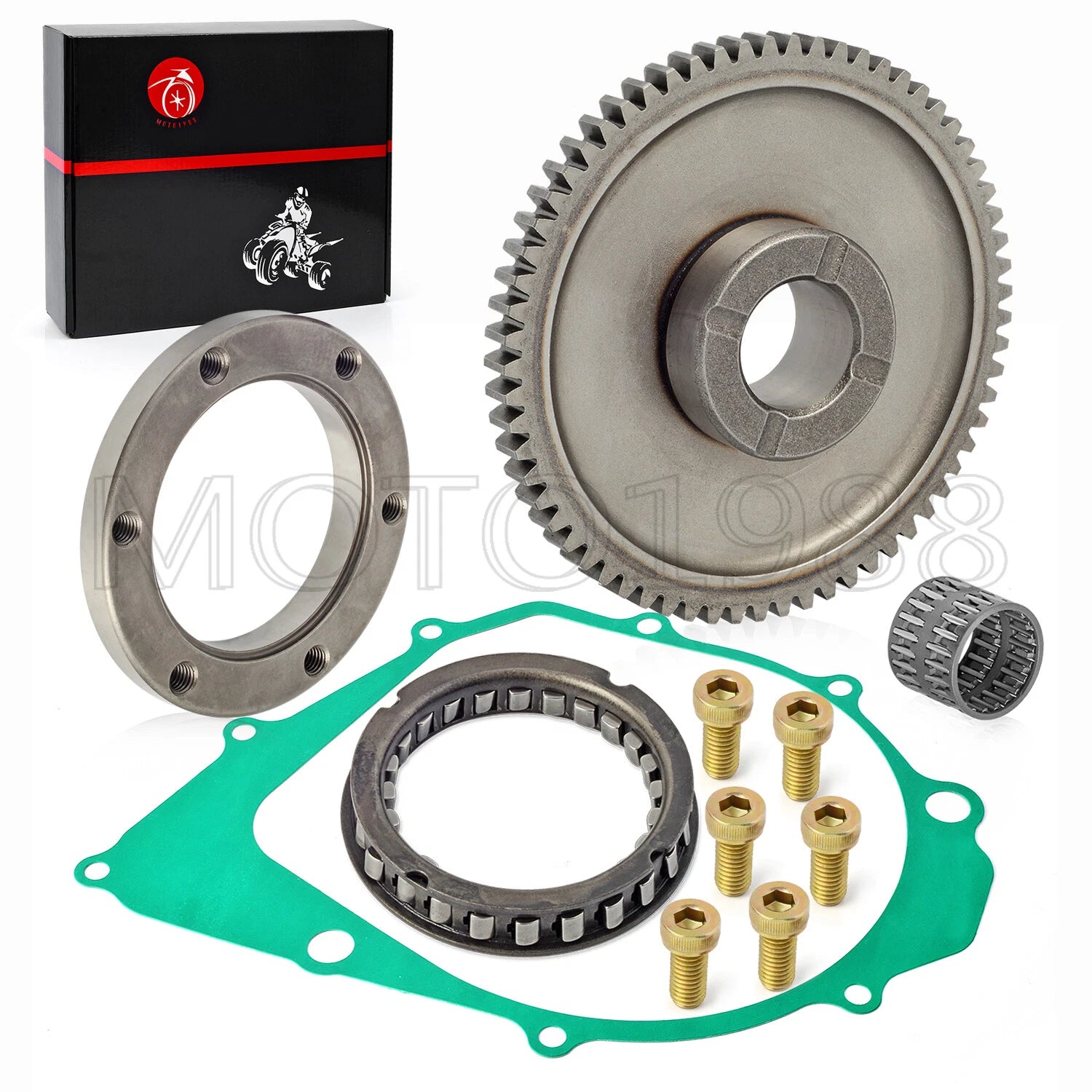 Starter Clutch One Way Bearing Gear Idler Kit for Yamaha Warrior Raptor 350