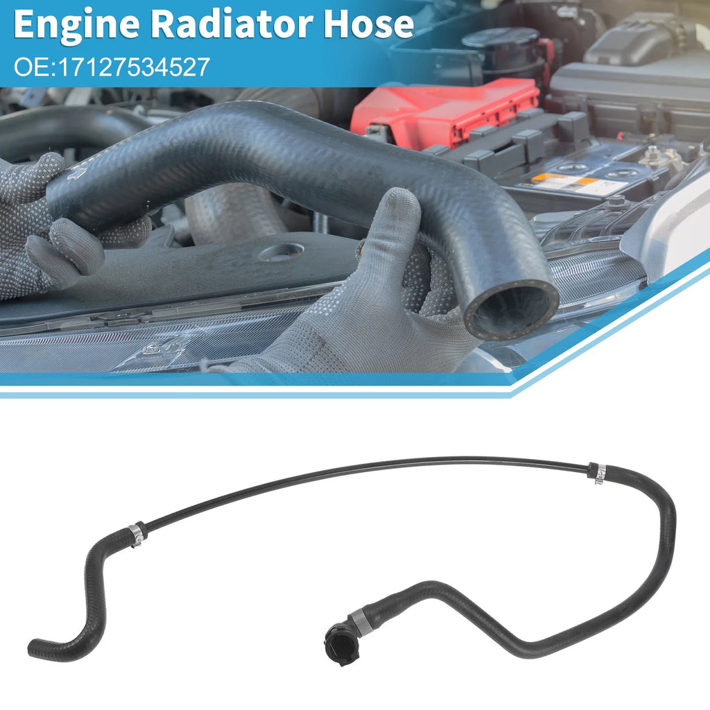 Engine Radiator Hose No. 17127534527 for BMW 750i (2006–2008) Rubber Black