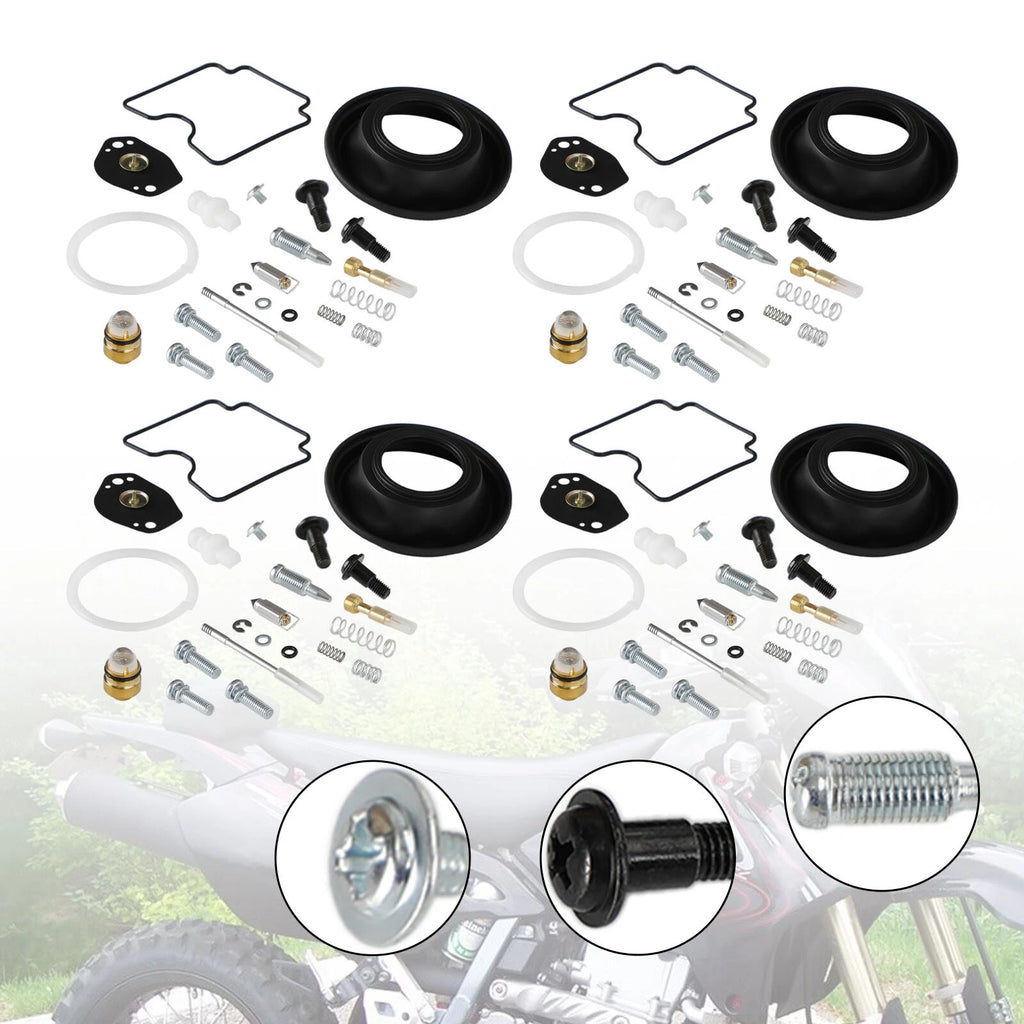 4X Carburetor Rebuild Repair Kit for Suzuki DRZ400 (2000–2023)