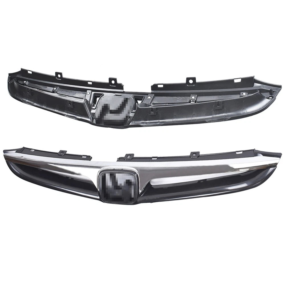 Front Upper Grille Replacement Set for Honda Accord 2006-2007 Black