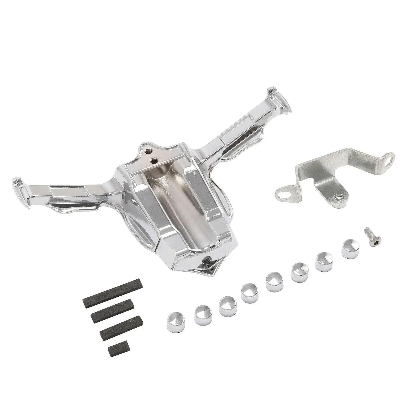 Chrome Tappet Block Accent for Harley Twin Cam Fat Boy Road King (1999-2017)