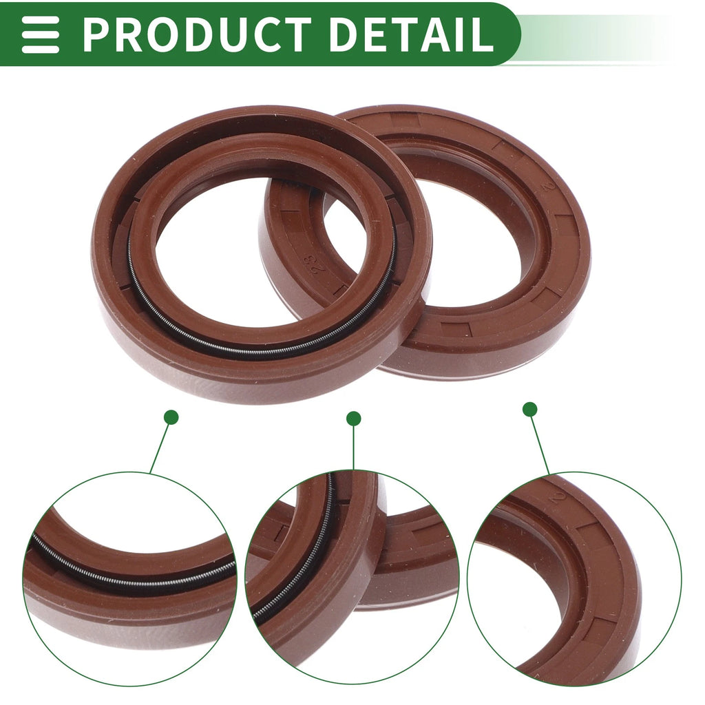 Set of 5 Oil Seal Rotary Shaft Seal FKM Rubber 23x35x6mm