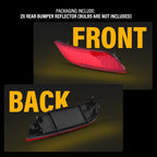 Set of 2 Rear Bumper Reflector Marker Lights for Jeep Compass (2017–2023)