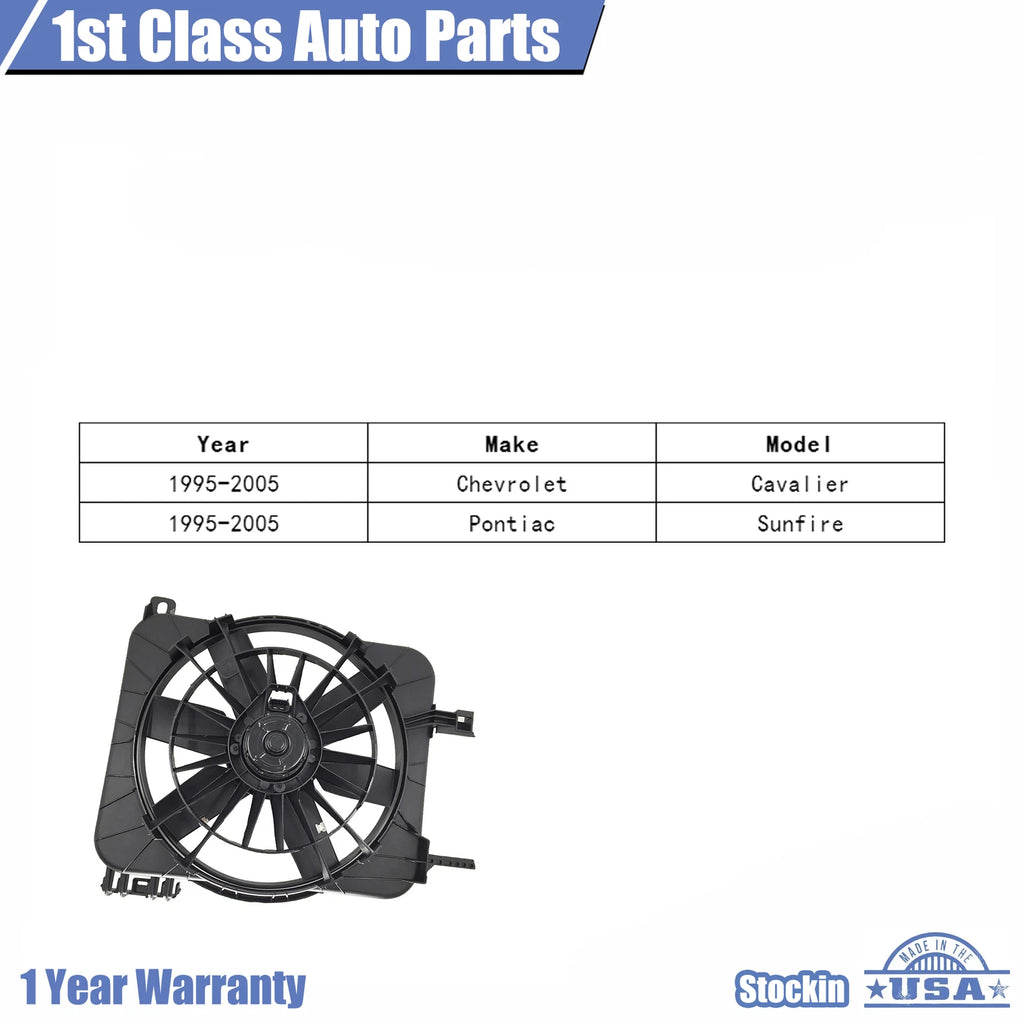 Cooling Fan for Chevy Cavalier/Sunfire (1995-2005)