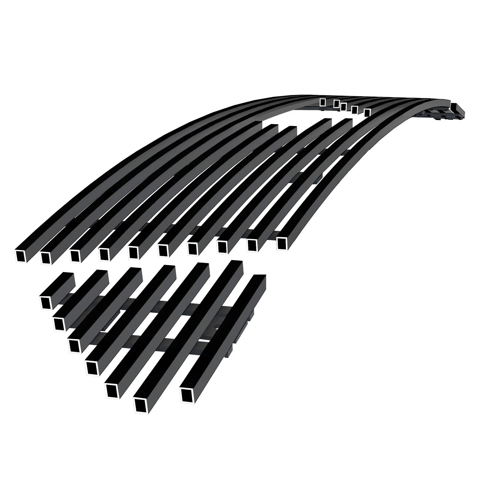 Stainless Black Billet Grille for Ford Mustang V8 (2015–2017)