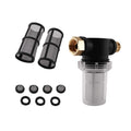 3/4" Inline Filter Brass Thread for Garden Hose Pressure Washer (2010–2023)