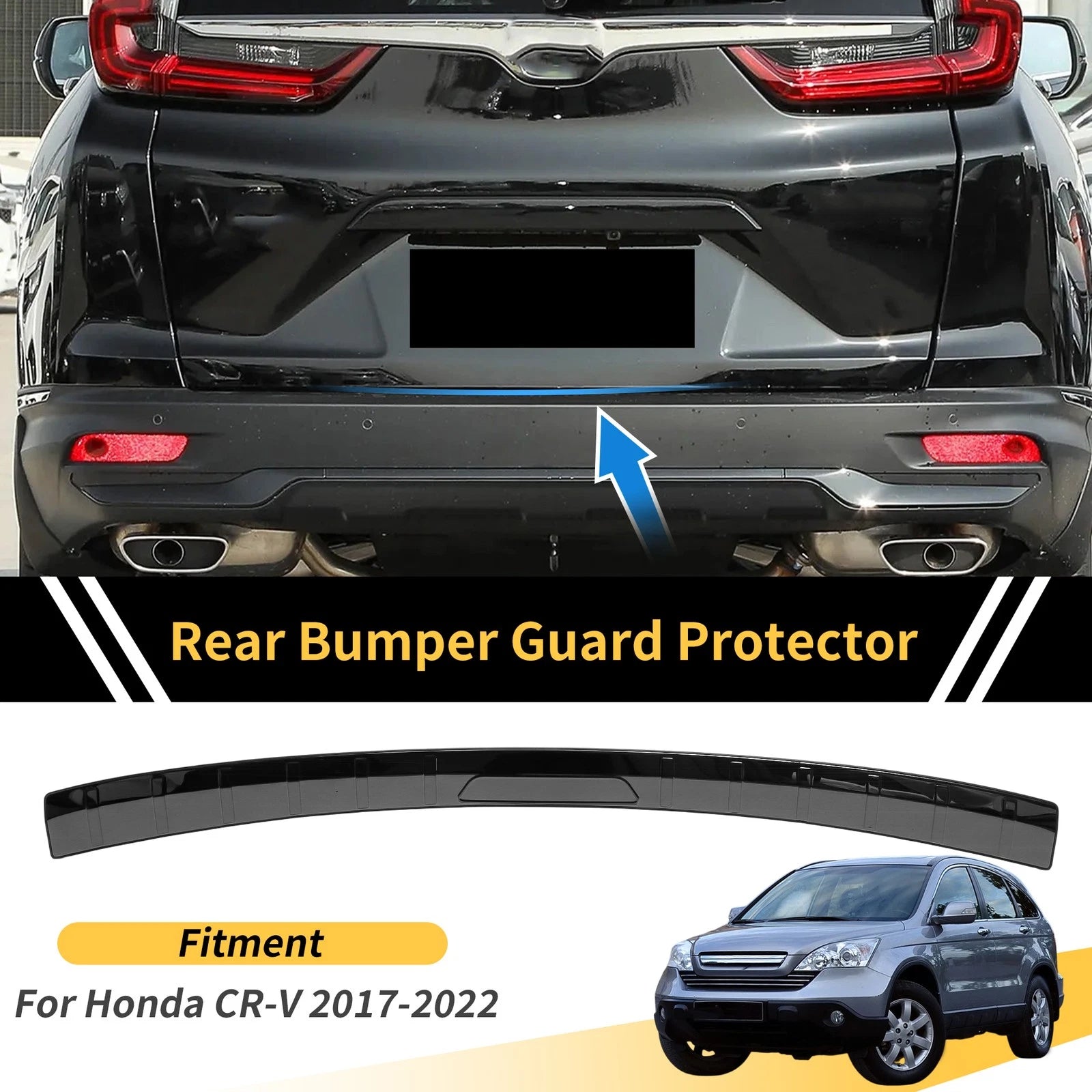 Bumper Guard for Honda CR-V (2017–2022) Titanium Tone 1 Pc