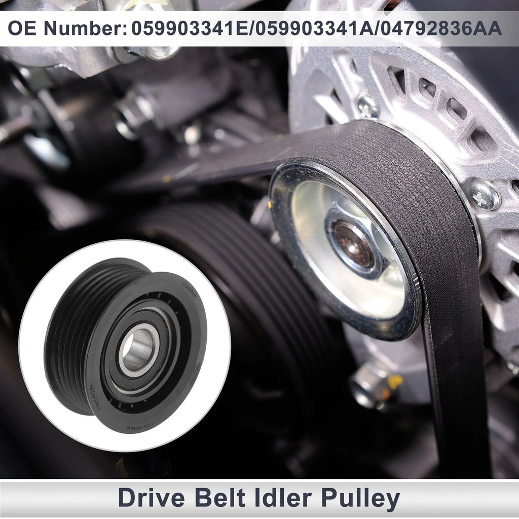 Drive Belt Idler Pulley for Chevrolet Cobalt (2005–2007) 059903341E Plastic