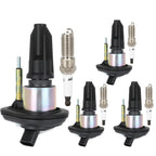 Set of 4 Ignition Coils & Spark Plugs for Isuzu I-280, Chevy Colorado, Canyon